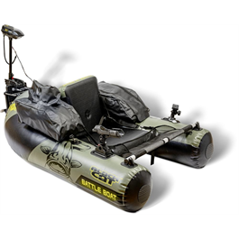 BLACK CAT Battle Belly Boat Set, inkl Motor