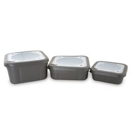 MATRIX Matrix Compact 1L Bait Box with solid lid - Grey