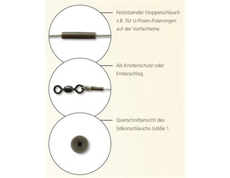 AHF Leitner 100 cm Silikonschlauch Gr. 3, 3,5x7mm