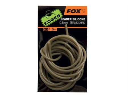 FOX Edges Leader Silicone 0.5mm - trans khaki x 1.5m