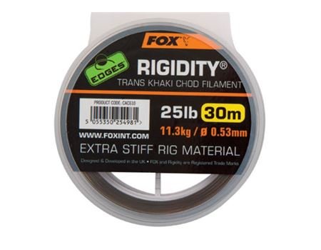 FOX Edges Rigidity Chod Filament 0.53mm 25lb x 30m - t