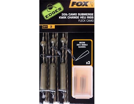 FOX Edges Camo Submerge Heli rigs Kwik Change Kit 40lb