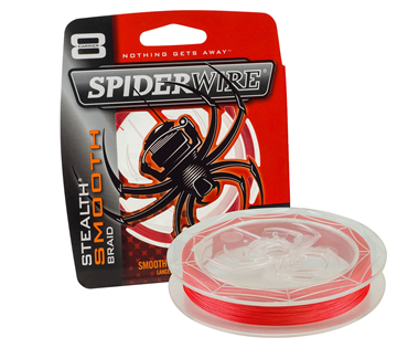 Spiderwire Stealth Smooth 0,10mm, 9,2kg 3000m, rot