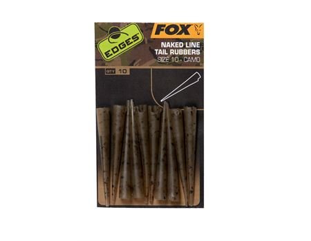 FOX Edges Camo Naked Line tail rubbers size 10 x 10