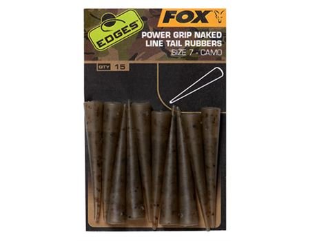 FOX Edges Camo Power grip naked tail rubbers size 7