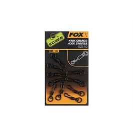 FOX Edges Kwik change hook swivels size 10, 10 St.