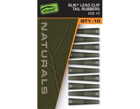 FOX Naturals Sz10 Slik Lead Clip Tail Rubber